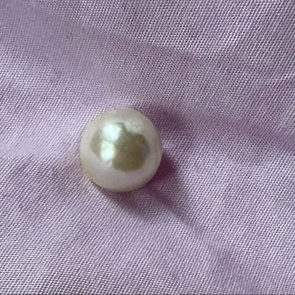 Philosophy republic clothing women’s pink cotton blouse top w/pearls size m - Picture 8 of 8